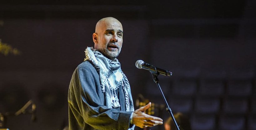 جوارديولا يدعم أطفال غزة في فعالية خيرية بإسبانيا