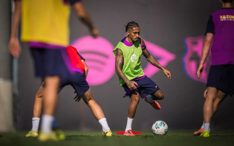 رافينيا يغيب عن تدريبات برشلونة