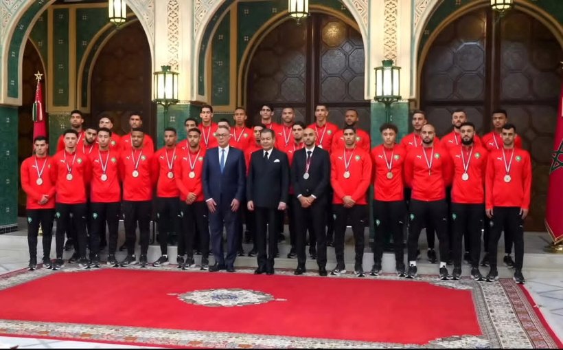 استقبال ملكي لمنتخب المغرب