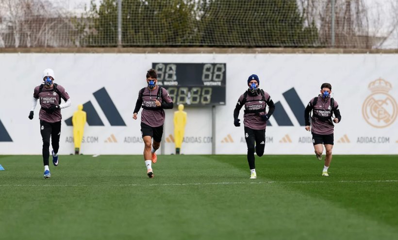 أقنعة بينتوس الخاصة تظهر في تدريبات ريال مدريد