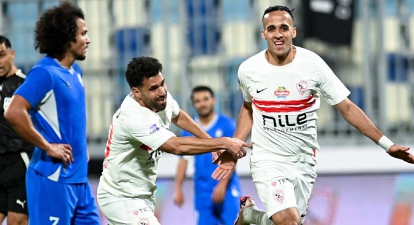 ناصر منسي يحصد جائزة رجل مباراة الزمالك وسموحة