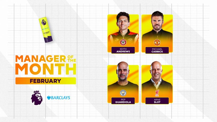 قائمة المرشحين لجائزة مدرب الشهر في البريميرليج