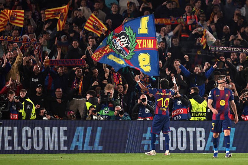 شكاوي جماهير برشلونة بسبب صعوبة رؤية المرمى في كامب نو