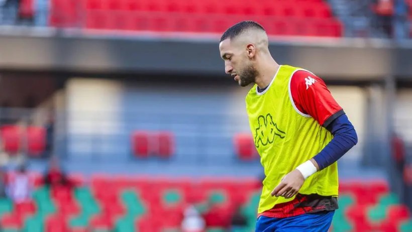 إصابة زياش أمام الفتح تضع مشاركته ضد الدفاع الجديدي محل شك