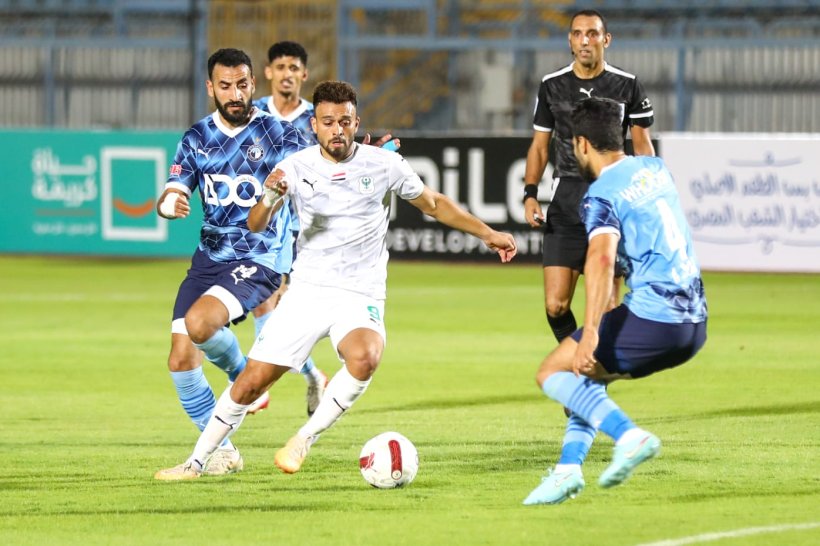 طاقم تحكيم مباراة بيراميدز والمصري في الدوري