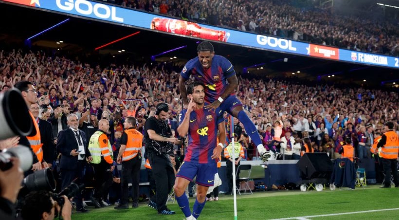 برشلونة يتوج بالدوري الإسباني بفوز مستحق في الكلاسيكو