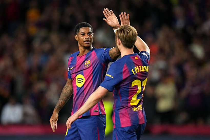 غياب دي يونج وراشفورد عن تدريبات برشلونة قبل مواجهة بيتيس