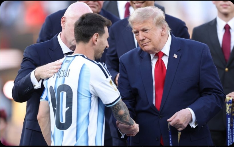 ميسي يذرف الدموع لترامب بعد خسارة نهائي كأس العالم أمام إسبانيا