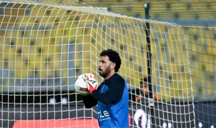المهدي سليمان يحرس مرمى الزمالك أمام غزل المحلة