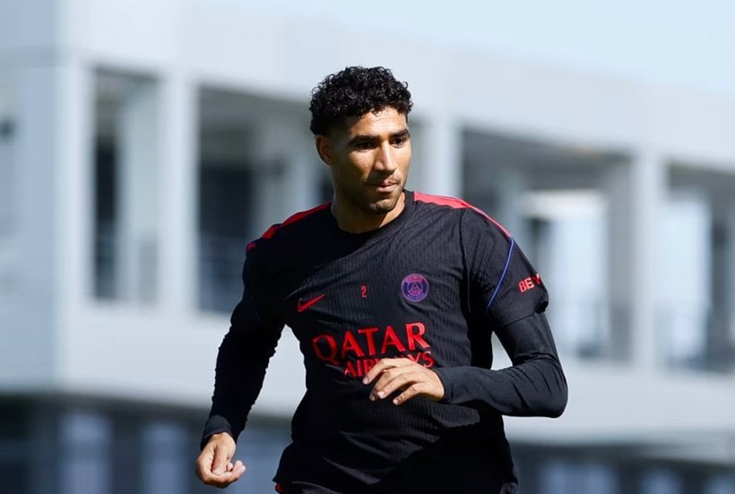 حكيمي يبدأ العمل الفردي على أرض الملعب ضمن برنامجه التأهيلي